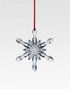 An instant holiday classic, this dazzling cut crystal snowflake is the perfect accent for the season.4.5HLead crystalHandmade in France