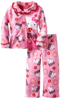 Girls Hello Kitty 2-Piece Coat Pajama Set Girls Hello Kitty 2-Piece Coat Pajama Set