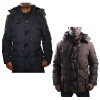 SEAN JOHN Snorkel Down Toggle Parka Mens Coat Jacket Faux Fur Hood