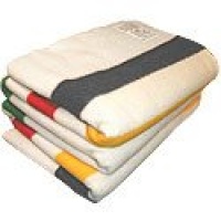 Woolrich 72 by 90-Inch Hudson Bay 4 Point Blanket, Natural with Multi Stripes Woolrich 72 by 90-Inch Hudson Bay 4 Point Blanket, Natural with Multi Stripes