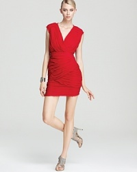 Knock them dead in this Madison Marcus cocktail dress. A stunning draped neckline and crossover layers create a stunning silhouette that will turn heads. Knock them dead in this Madison Marcus cocktail dress. A stunning draped neckline and crossover layers create a stunning silhouette that will turn heads.