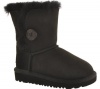 UGG Australia Children's Bailey Button XL Suede Boots,Black,5 Child US