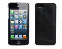 Bear Motion (TM) Luxury 100% Genuine Top Layer Buffalo Hide Overlay on High Quality TPU/PC Back Cover case with for iPhone 5 - (Black) Bear Motion (TM) Luxury 100% Genuine Top Layer Buffalo Hide Overlay on High Quality TPU/PC Back Cover case with for iPhone 5 - (Black)
