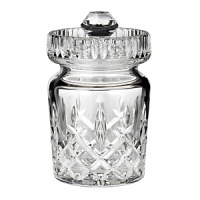 A jam jar in sublime crystal hosts jellies and preserves and makes a graceful and elegant display in your home. A jam jar in sublime crystal hosts jellies and preserves and makes a graceful and elegant display in your home.