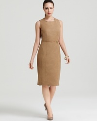A crisp neutral palette glorifies the classic Bloomingdale's Exclusive BASLER sheath dress, while a bullish zip waist lends contemporary appeal. Finish with nude heels for clean, chic 9-to-5 style. A crisp neutral palette glorifies the classic Bloomingdale's Exclusive BASLER sheath dress, while a bullish zip waist lends contemporary appeal. Finish with nude heels for clean, chic 9-to-5 style.