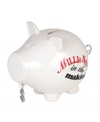 This money-hungry piggy bank from Salt&Pepper is a wise investment (and great gift) for any millionaire in the making. With a dangling silver dollar sign and curlicue tail, from a brand synonymous with fresh, contemporary home design. (Clearance) This money-hungry piggy bank from Salt&Pepper is a wise investment (and great gift) for any millionaire in the making. With a dangling silver dollar sign and curlicue tail, from a brand synonymous with fresh, contemporary home design. (Clearance)