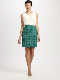 Leave it to tweed to add wear-now appeal to the classic pencil skirt.Concealed back zipperFully linedAbout 21 long47% virgin wool/36% cotton/8% viscose/7% mohair/ 1% polyester/1% polyamideDry cleanImportedModel shown is 5'9 (175cm) wearing US size 4. Leave it to tweed to add wear-now appeal to the classic pencil skirt.Concealed back zipperFully linedAbout 21 long47% virgin wool/36% cotton/8% viscose/7% mohair/ 1% polyester/1% polyamideDry cleanImportedModel shown is 5'9 (175cm) wearing US size 4.