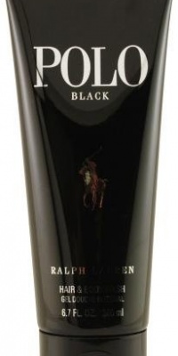 Polo Black by Ralph Lauren for Men, Hair And Body Wash, 6.7 Ounce Polo Black by Ralph Lauren for Men, Hair And Body Wash, 6.7 Ounce