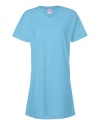 L.A.T Sportswear Ladies'V-Neck Cover Up Dress (Aqua, 2X)