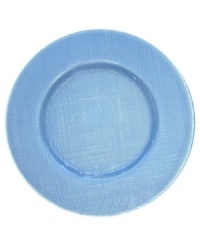 This lovely clear glass charger adds incredible dimension to any table setting. From Villeroy & Boch, Verona chargers are versatile to use and cheerful yet sophisticated. Measures 13 .5. This lovely clear glass charger adds incredible dimension to any table setting. From Villeroy & Boch, Verona chargers are versatile to use and cheerful yet sophisticated. Measures 13 .5.