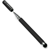 BoxWave Capacitive Styra - 2 in 1 pen and stylus for Apple iPad 1, iPad 2, iPhone 4, iPhone 4S, iPod Touch, Amazon Kindle Fire, Blackberry Torch, HTC Desire HD, EVO 4G, EVO View 4G, Flyer, Motorola Droid RAZR, Photon 4G, All Touch Screen Tablets (Jet Blac BoxWave Capacitive Styra - 2 in 1 pen and stylus for Apple iPad 1, iPad 2, iPhone 4, iPhone 4S, iPod Touch, Amazon Kindle Fire, Blackberry Torch, HTC Desire HD, EVO 4G, EVO View 4G, Flyer, Motorola Droid RAZR, Photon 4G, All Touch Screen Tablets (Jet Blac