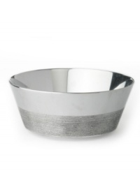 Redefining sophistication, Vera Wang marries modern geometry and classic elegance with this versatile bowl. Sharp lines and traditional ribbing detail combine for a unique, segmented pattern. (Clearance) Redefining sophistication, Vera Wang marries modern geometry and classic elegance with this versatile bowl. Sharp lines and traditional ribbing detail combine for a unique, segmented pattern. (Clearance)