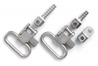 Uncle Mike's Quick Detachable Ruger Auto and Single Shot Carbines Sling Swivels (Nickel Plated, 1-Inch Loop) Uncle Mike's Quick Detachable Ruger Auto and Single Shot Carbines Sling Swivels (Nickel Plated, 1-Inch Loop)
