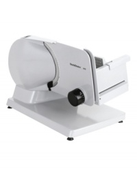 Slicing your own meat is not only fresher and tastier, it can also save you plenty of money over time. The Chef's Choice premium electric food slicer is for home cooks who like to do it themselves, boasting a multipurpose stainless steel blade, precision thickness control and other professional features. One-year warranty. Model 610. Slicing your own meat is not only fresher and tastier, it can also save you plenty of money over time. The Chef's Choice premium electric food slicer is for home cooks who like to do it themselves, boasting a multipurpose stainless steel blade, precision thickness control and other professional features. One-year warranty. Model 610.