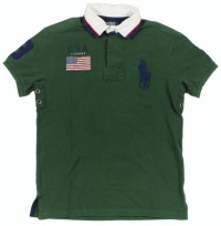 Polo Ralph Lauren Custom-Fit Big Pony Flag Rugby (Medium, Regent Green) Polo Ralph Lauren Custom-Fit Big Pony Flag Rugby (Medium, Regent Green)