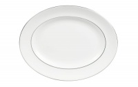 Vera Wang by Wedgwood Blanc Sur Blanc 13.75-Inch Oval Platter