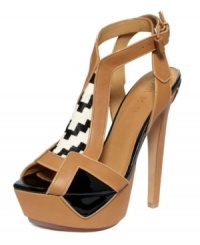 Showcase your fashion-forward style with the lovely Oldwyn platform sandals by L.A.M.B. Showcase your fashion-forward style with the lovely Oldwyn platform sandals by L.A.M.B.