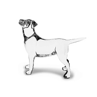 Perfect for the dog-lover in your life, this clear crystal figurine, designed by Bernard Augst, shows man's best friend at his best. Perfect for the dog-lover in your life, this clear crystal figurine, designed by Bernard Augst, shows man's best friend at his best.
