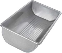 USA Pans 12 x 5 1/2 x 2 1/4 Inch Hearth Bread Pan, Aluminized Steel with Americoat USA Pans 12 x 5 1/2 x 2 1/4 Inch Hearth Bread Pan, Aluminized Steel with Americoat