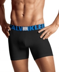 Full coverage for the guy on the go. These Calvin Klein boxer briefs are designed to stay with you all day. Full coverage for the guy on the go. These Calvin Klein boxer briefs are designed to stay with you all day.