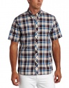 Fred Perry Men's Basketweave Madras Shirt