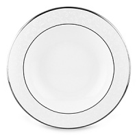 With enameled pearl-like dots, an opalescent background, and the innocence of bone china, Opal Innocence is a romantic pattern of understated elegance. Two bands of platinum a slightly wider one on the rim, kissing a thin fluted design, and a narrower one inside the border adorn each plate. The cup bears additional platinum on its graceful handle and another band at midpoint. Each piece is decorated with a flowing, white-on-white vine design peppered with enamel dots. This service creates a splendid formal table setting and, because of its neutral coloring, works well with any table décor. With enameled pearl-like dots, an opalescent background, and the innocence of bone china, Opal Innocence is a romantic pattern of understated elegance. Two bands of platinum a slightly wider one on the rim, kissing a thin fluted design, and a narrower one inside the border adorn each plate. The cup bears additional platinum on its graceful handle and another band at midpoint. Each piece is decorated with a flowing, white-on-white vine design peppered with enamel dots. This service creates a splendid formal table setting and, because of its neutral coloring, works well with any table décor.