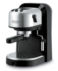 Discover the art of creating espresso for your guests with De'Longhi's espresso machine. 15-bars of pump pressure and dual action filters steep texture and flavor while the cup warmer keeps the temperature right for great success every time. Adjustable frother and 35-oz. water tank. One-year limited warranty. Model EC270. Discover the art of creating espresso for your guests with De'Longhi's espresso machine. 15-bars of pump pressure and dual action filters steep texture and flavor while the cup warmer keeps the temperature right for great success every time. Adjustable frother and 35-oz. water tank. One-year limited warranty. Model EC270.
