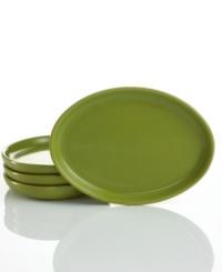 A real workhorse in the kitchen, these green side plates are ideal for prep, and later, enjoying grilled veggies, dips and more. Denby's hardy stoneware stands up to oven and dishwasher use and, with an olive-green glaze, looks great on casual tables. A real workhorse in the kitchen, these green side plates are ideal for prep, and later, enjoying grilled veggies, dips and more. Denby's hardy stoneware stands up to oven and dishwasher use and, with an olive-green glaze, looks great on casual tables.