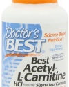 Doctor's Best Best Acetyl L-carnitine Featuring Sigma Tau Carnitine (588 mg), Capsules, 120-Count