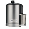 Waring Health juice extractor so you can have fresh squeezed orange juice or any of your other favorite juices at home. Comes with 32-oz. glass. Both in stainless steel finish. Model JEX328. Carries manufacturers warranty. Refer to Frequently Asked Questions to find out how to request a copy of the manufacturer's warranty.