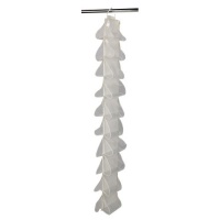 Household Essentials 20-Pocket Hanging Shoe File Organizer, Natural Canvas Household Essentials 20-Pocket Hanging Shoe File Organizer, Natural Canvas