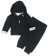 Burberry Children Baby Cashmere Hoodie Sweater Leggings 2-Piece Set for Infant - Dark Charcoal Melang (9M) Burberry Children Baby Cashmere Hoodie Sweater Leggings 2-Piece Set for Infant - Dark Charcoal Melang (9M)