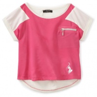 Baby Phat - Kids Girls 7-16 Color Block Tee, Pink, Large Baby Phat - Kids Girls 7-16 Color Block Tee, Pink, Large