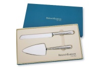 Reed & Barton Preston 2-Piece Stainless Steel Bridal cake Set Reed & Barton Preston 2-Piece Stainless Steel Bridal cake Set