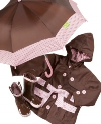 Her rainy style will be spot-on in this adorable rain jacket from Western Chief. Her rainy style will be spot-on in this adorable rain jacket from Western Chief.