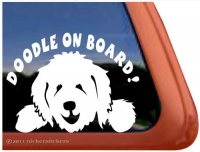 Doodle On Board Vinyl Window Dog Decal Sticker Doodle On Board Vinyl Window Dog Decal Sticker