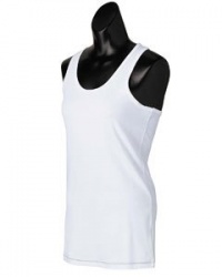 Ladies? 5.5 oz. Racerback Bamboo Tank AQUA/WHITE - S Ladies? 5.5 oz. Racerback Bamboo Tank AQUA/WHITE - S