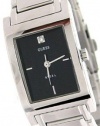 GUESS Women's Black Dial Diamond Marker Watch