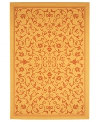 Indoors or out, this beautiful rug offers lasting elegance and durability. Safavieh's enhanced polypropylene fibers create a resilient construction that withstands the elements outside or the heavy foot traffic in your busy family room. Indoors or out, this beautiful rug offers lasting elegance and durability. Safavieh's enhanced polypropylene fibers create a resilient construction that withstands the elements outside or the heavy foot traffic in your busy family room.