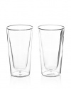 Luigi Bormioli Set of 2 Duos Beverage Glasses, Clear, 15-Ounce