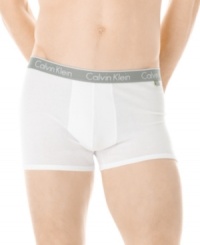 For all-day comfort that's got you covered, look no further than these stretch cotton logo trunks from Calvin Klein, your go-to for fit and style. For all-day comfort that's got you covered, look no further than these stretch cotton logo trunks from Calvin Klein, your go-to for fit and style.