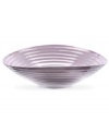 Celebrated chef and writer Sophie Conran introduces dinnerware designed for every step of the meal, from oven to table. A ribbed texture gives this mulberry Portmeirion salad bowl the charm of traditional hand-thrown pottery.
