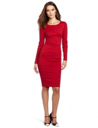 Robert Rodriguez Women's Long Sleeve Fitted Pencil Dress, Red, 4