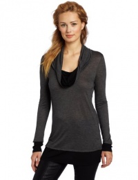 Calvin Klein Jeans Women's Long Sleeve Cowl Neck Knit Top Calvin Klein Jeans Women's Long Sleeve Cowl Neck Knit Top