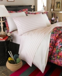 Show off your creative streaks. The Midnight sheet set features a subtle light pink stripe that counters the bright blossom print on the comforter and shams with a hint of ladylike style. (Clearance) Show off your creative streaks. The Midnight sheet set features a subtle light pink stripe that counters the bright blossom print on the comforter and shams with a hint of ladylike style. (Clearance)
