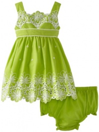 Sweet Heart Rose Baby-Girls Infant Eyelet Sundress, Lime, 12 Sweet Heart Rose Baby-Girls Infant Eyelet Sundress, Lime, 12