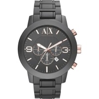 Armani Exchange Men's AX1156 Black Aluminum Quartz Watch with Black Dial Armani Exchange Men's AX1156 Black Aluminum Quartz Watch with Black Dial