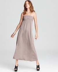 A strapless Design History maxi dress lends effortless chic to your day, then moves seamlessly into early evening. Embellished at the bust with pleated detail, the look epitomizes easy elegance. A strapless Design History maxi dress lends effortless chic to your day, then moves seamlessly into early evening. Embellished at the bust with pleated detail, the look epitomizes easy elegance.