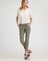 Printed pants are all over this season. This cropped, straight-leg design is not only on trend, but it flatters the body flawlessly, thanks to a hint of stretch.Button closureZip flyAllover printSolid pocketsInseam, about 28Rise, about 1974% cotton/24% polyamide/2% elastaneDry cleanImported Model shown is 5'10½ (179cm) wearing US size 4. 