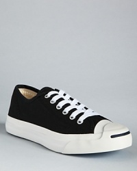 Timeless lace-up sneakers for a casual look. Low-top Jack Purcell style with a rubber toe and cushioning for walking comfort. Rubber sole. Timeless lace-up sneakers for a casual look. Low-top Jack Purcell style with a rubber toe and cushioning for walking comfort. Rubber sole.